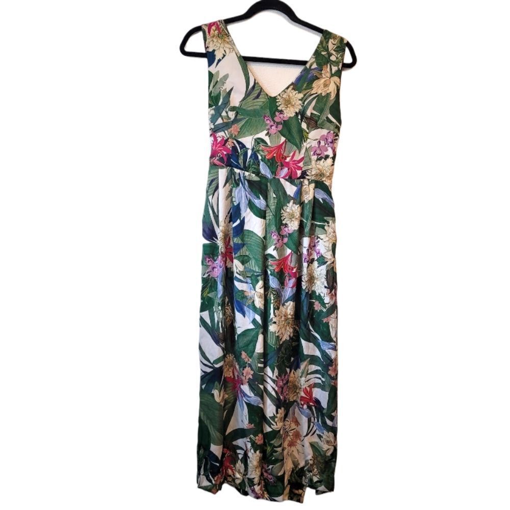 Chepe Italy Women's Tropical Print Floral Jumpsuit Size S